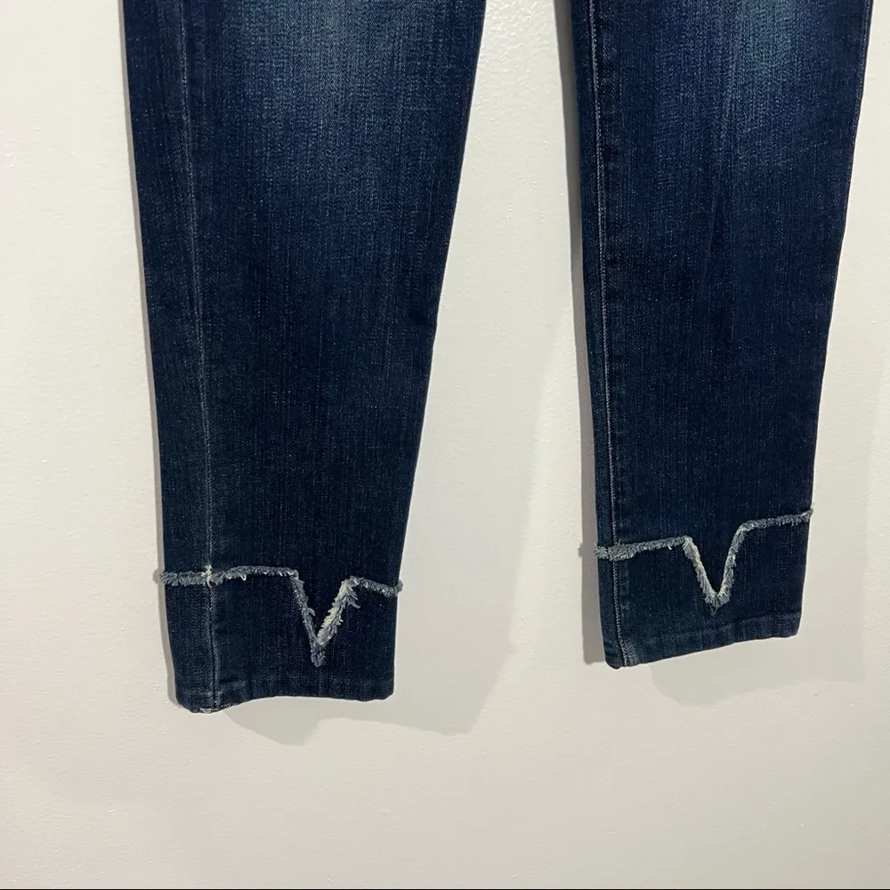 New Frame Le Nouveau Straight Leg Jeans In Overcast Wash Size 23 Style LNSVCF793 - Image 3