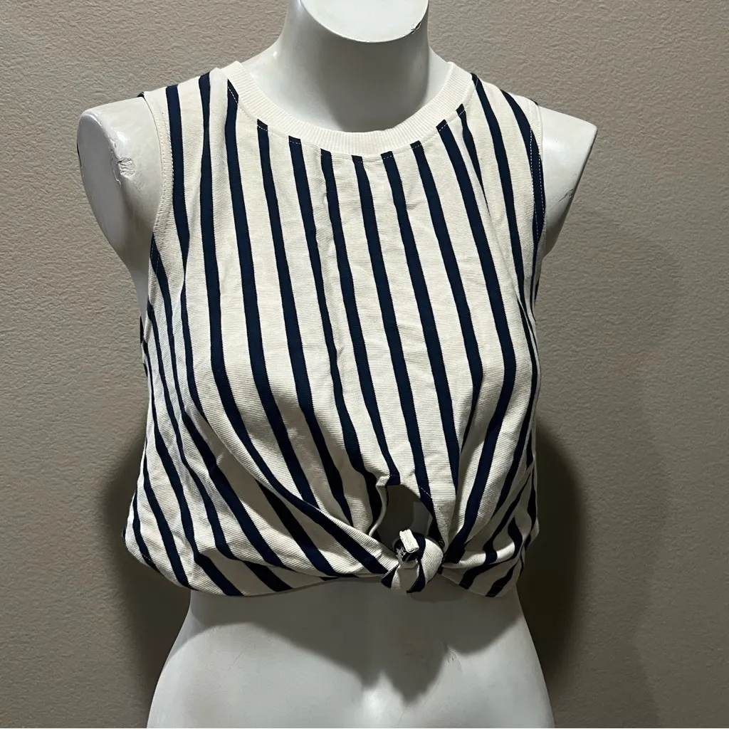 Zara striped sleeveless tank - Image 2