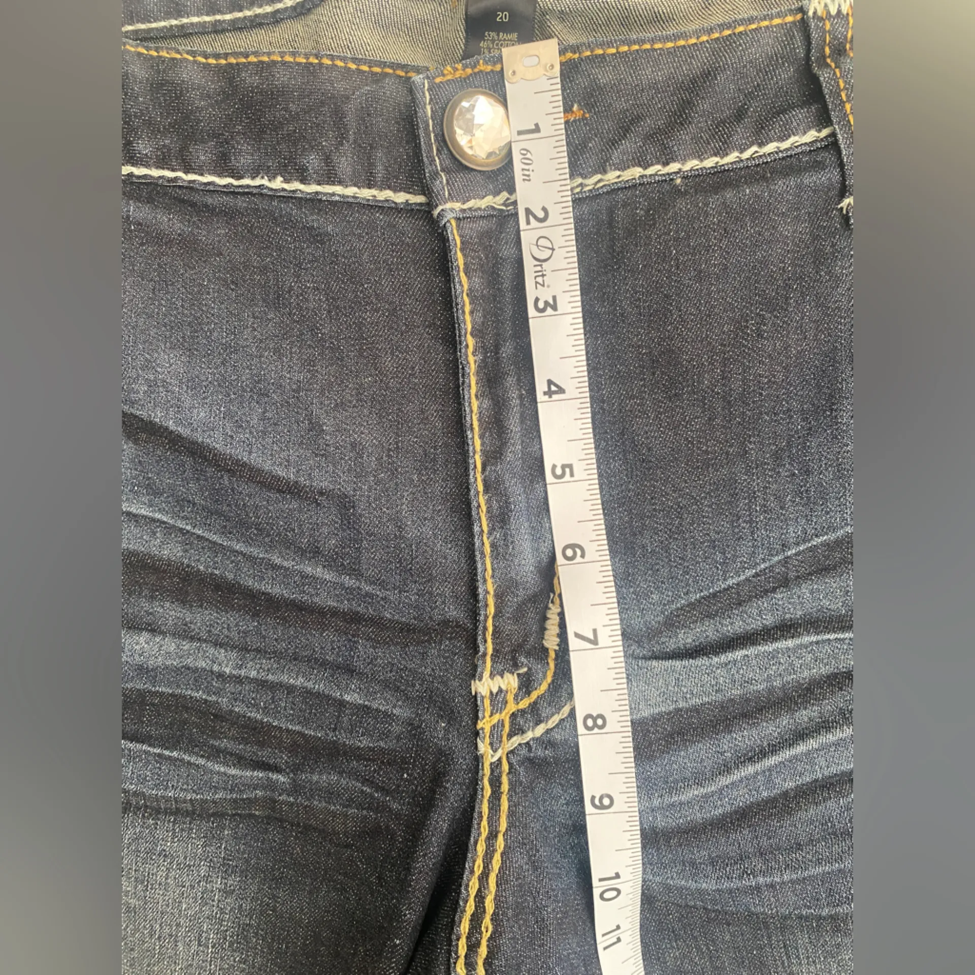 Lane‎ Bryant Plus Size Denim Embroidered Pockets Capri Jeans
Size 20 - Image 6