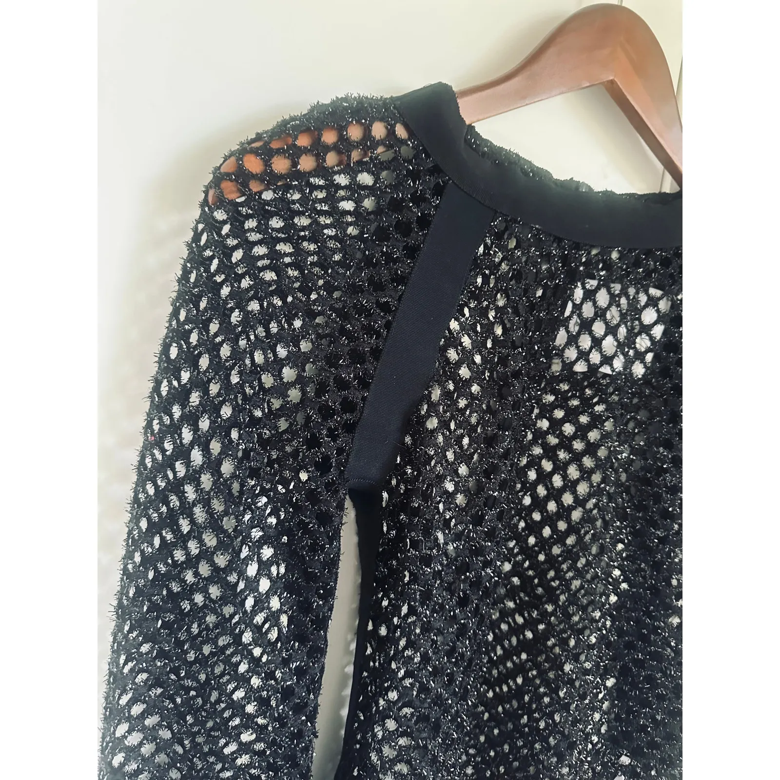 KYE Opening Ceremony Mesh Black Shirt Size Medium Sheer Punk Goth Grunge Style - Image 6