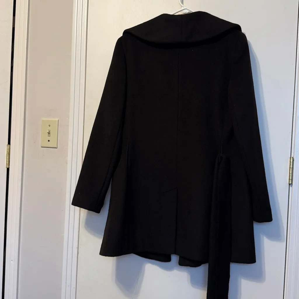 Calvin Klein Elegant Black Pea Coat - Image 11