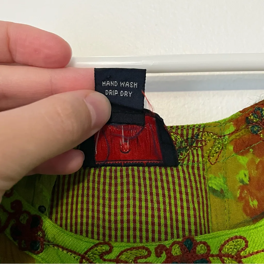 Sacred Threads patchwork maxi tank dress size small/medium bohemian hippie artsy - Image 10