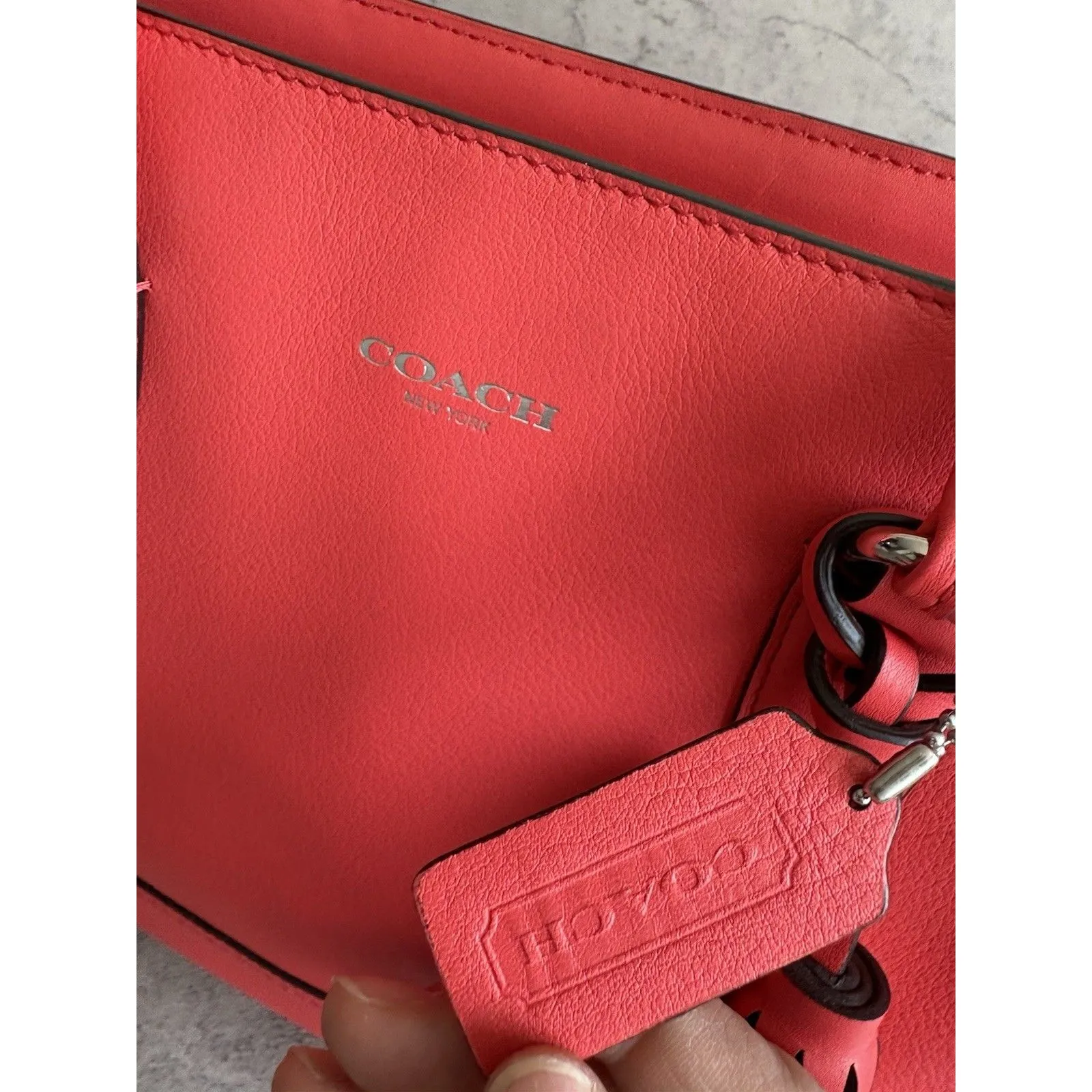 COACH Legacy Red Medium Candace Carryall Shoulder Bag/ Tote/ Handbag EUC - Image 6