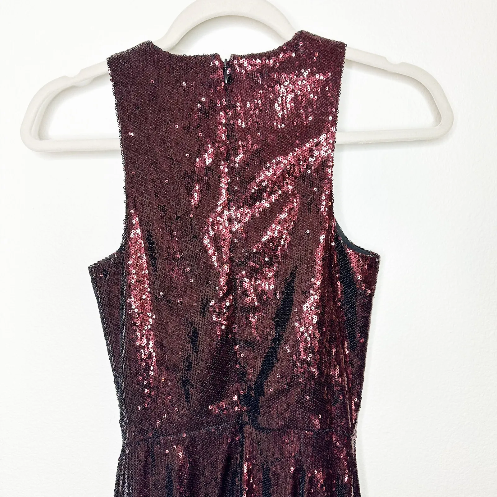 Dress the Population DTP NWT Siena in Port Brown Sequin Formal Midi Dress Gown - Image 5