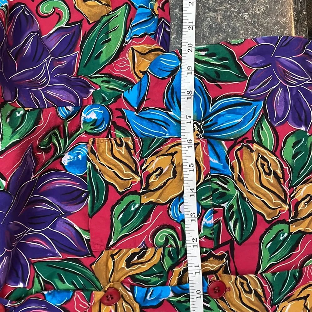 Vintage Craig Clothing Co. Women’s Button Down Blouse with Front Pocket Floral L - Image 9