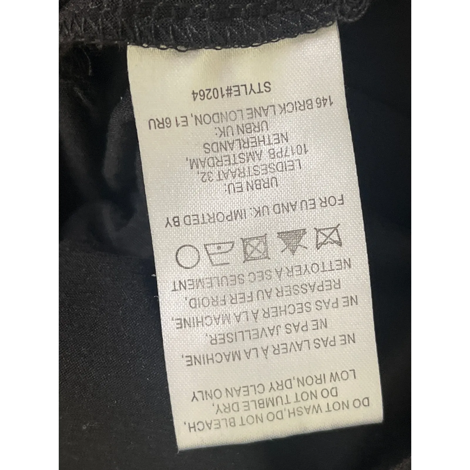 Anthropologie Hutch black jersey knit wide-leg V-neck smocked jumpsuit, size M - Image 10