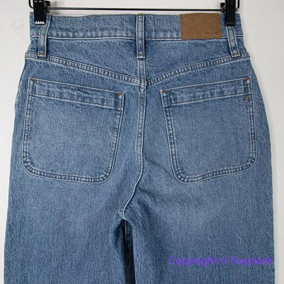 New! Madewell Emmett Wide-Leg Full Length Jean lakecourt, size 29‎ fits like 26 - Image 10