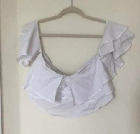 White Off The Shoulder Top - Image 3