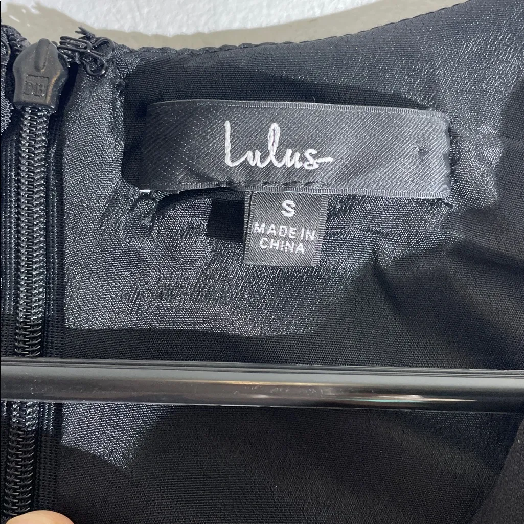 Lulu's Classic Black One-Shoulder Dress - Image 3