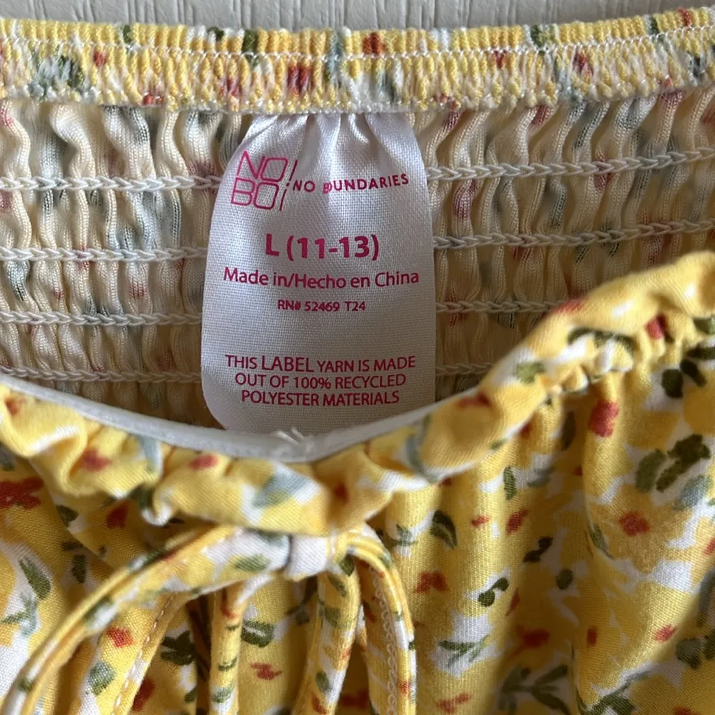 No Boundaries Yellow Floral Dress - Image 2