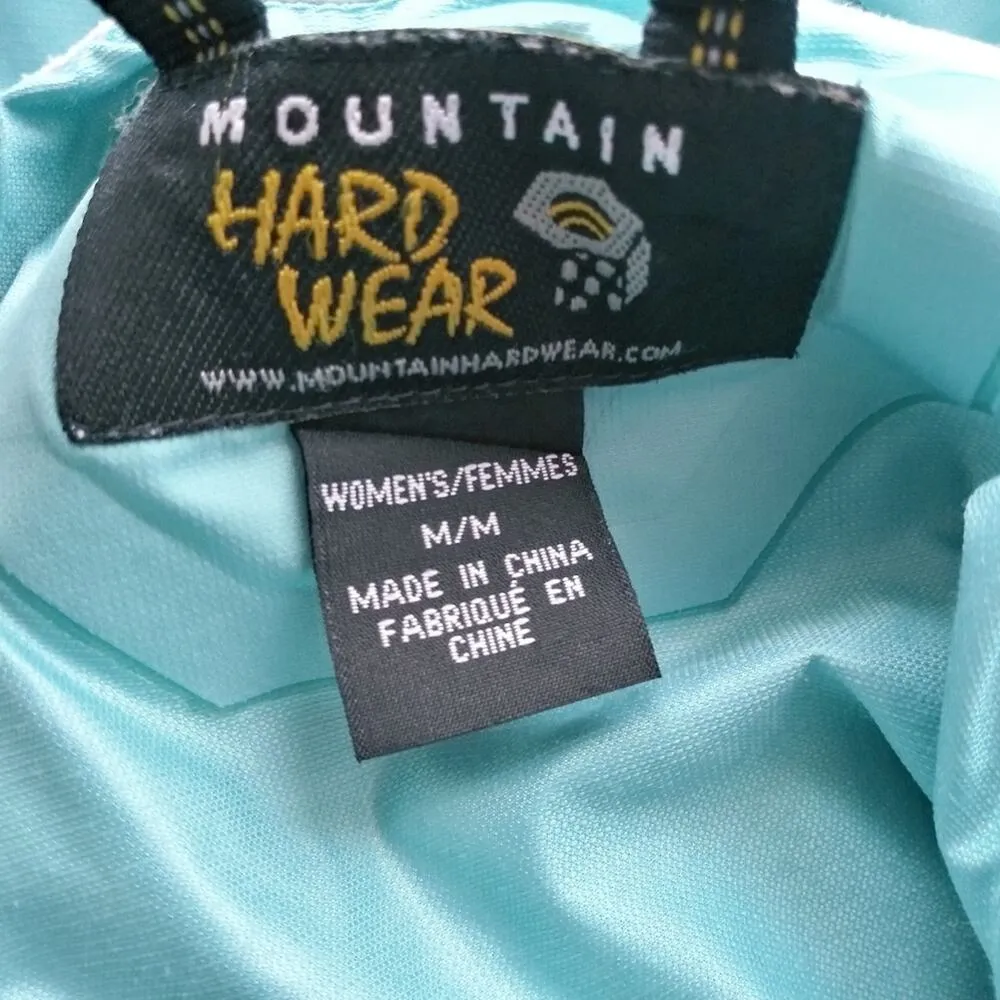 Mountain Hardwear Womens Blue Zip Up Wind Breaker Outdoor Size M - Image 7