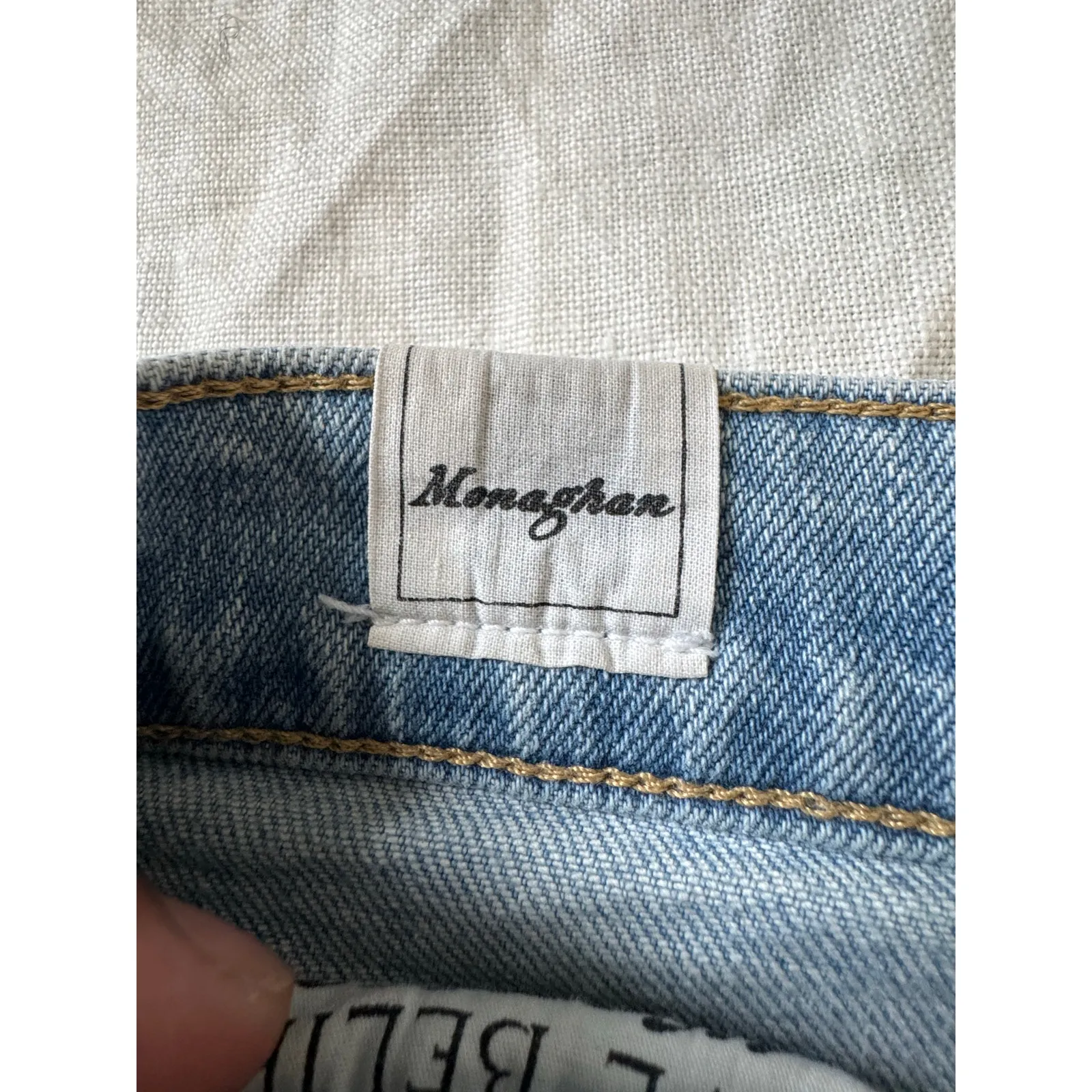 Frank & Eileen Monaghan Jeans Women’s Size 29 Distressed Straight Leg Raw Hem - Image 4