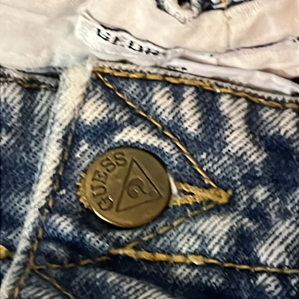 Vintage Button Fly High Waist Acid Wash Mom Jeans C16 - Image 8