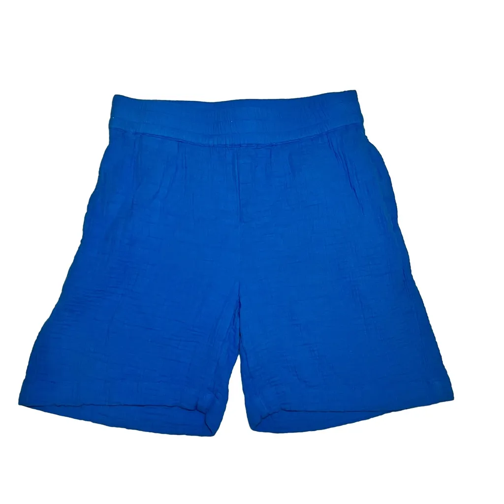 Soft Surroundings French Blue Marilla Gauze Women's Shorts size small - Image 5