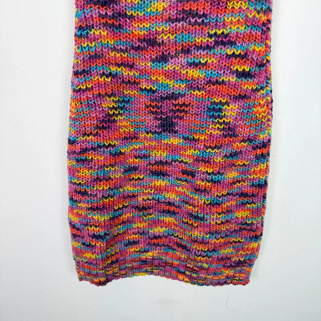 STAUD Gardenia Melange Mini Tank Dress in Pink Multi Sweater Size Medium M EUC - Image 9