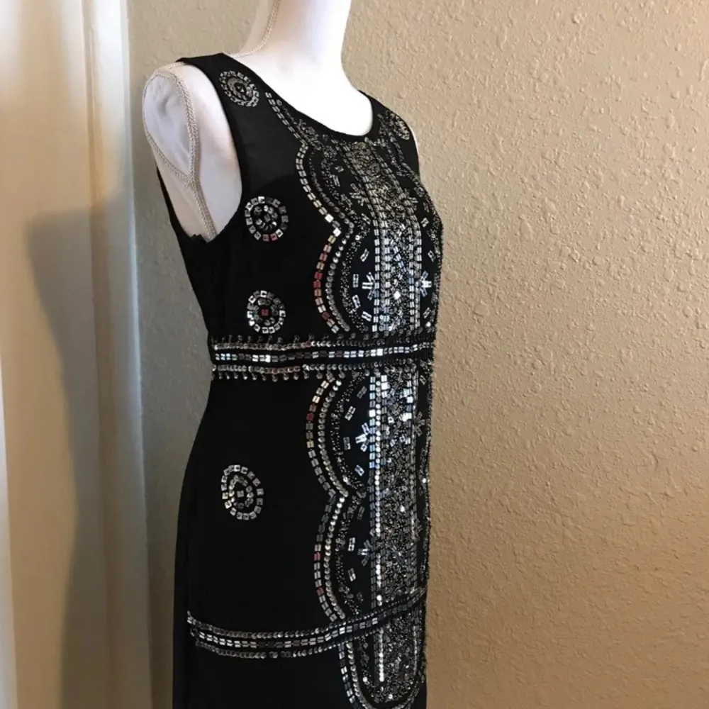 NWT Hand Beaded Cocktail Dress - Image 7