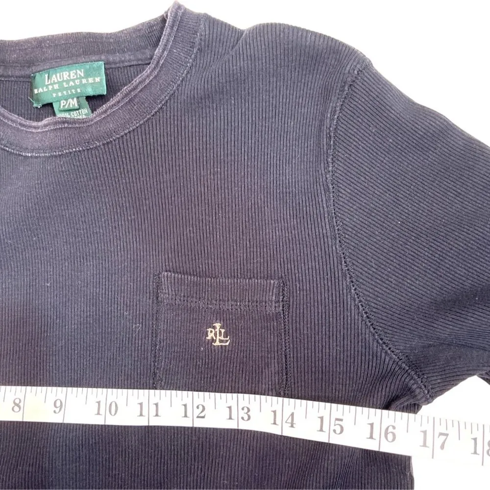 Ralph Lauren  Petite Medium Blue100% Cotton Short Sleeve T-shirt 88e - Image 4