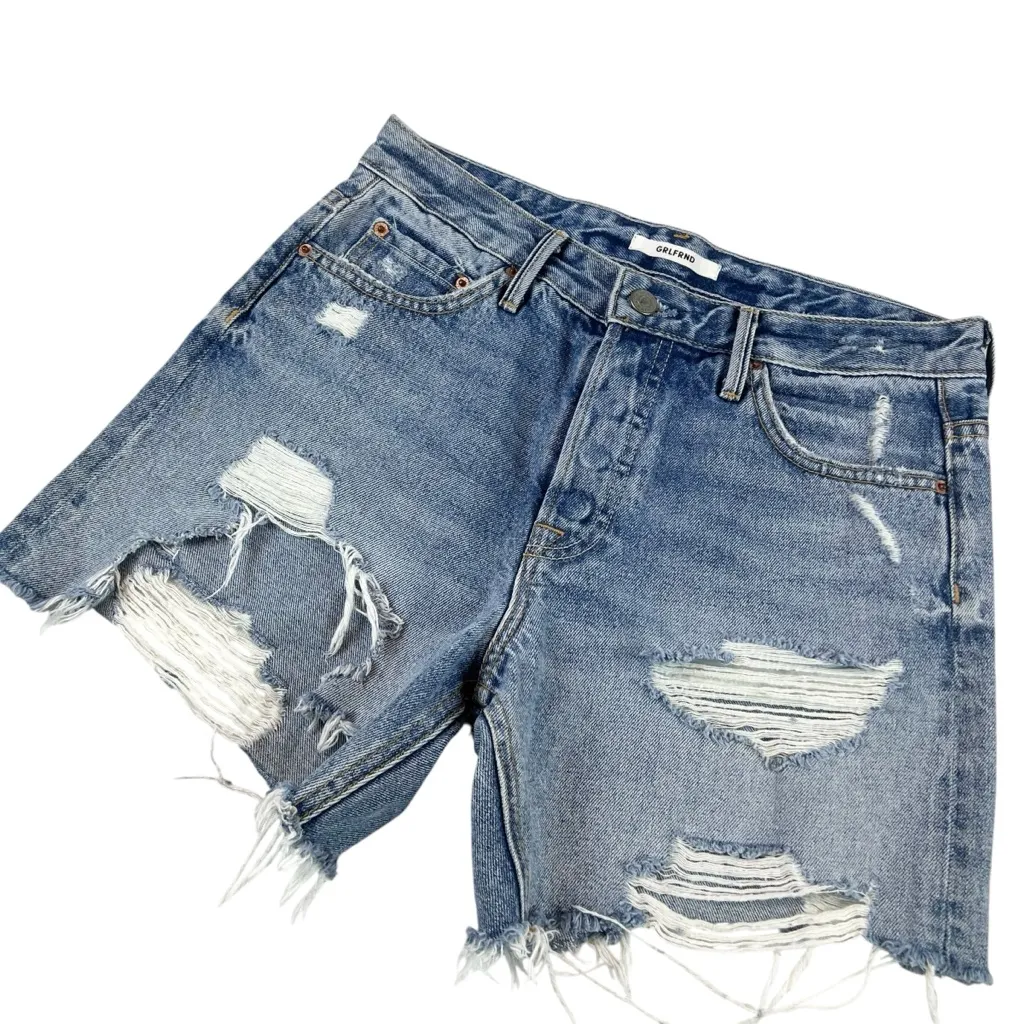 GLRFRND Jourdan Tomboy High Waist Denim Shorts - Image 4