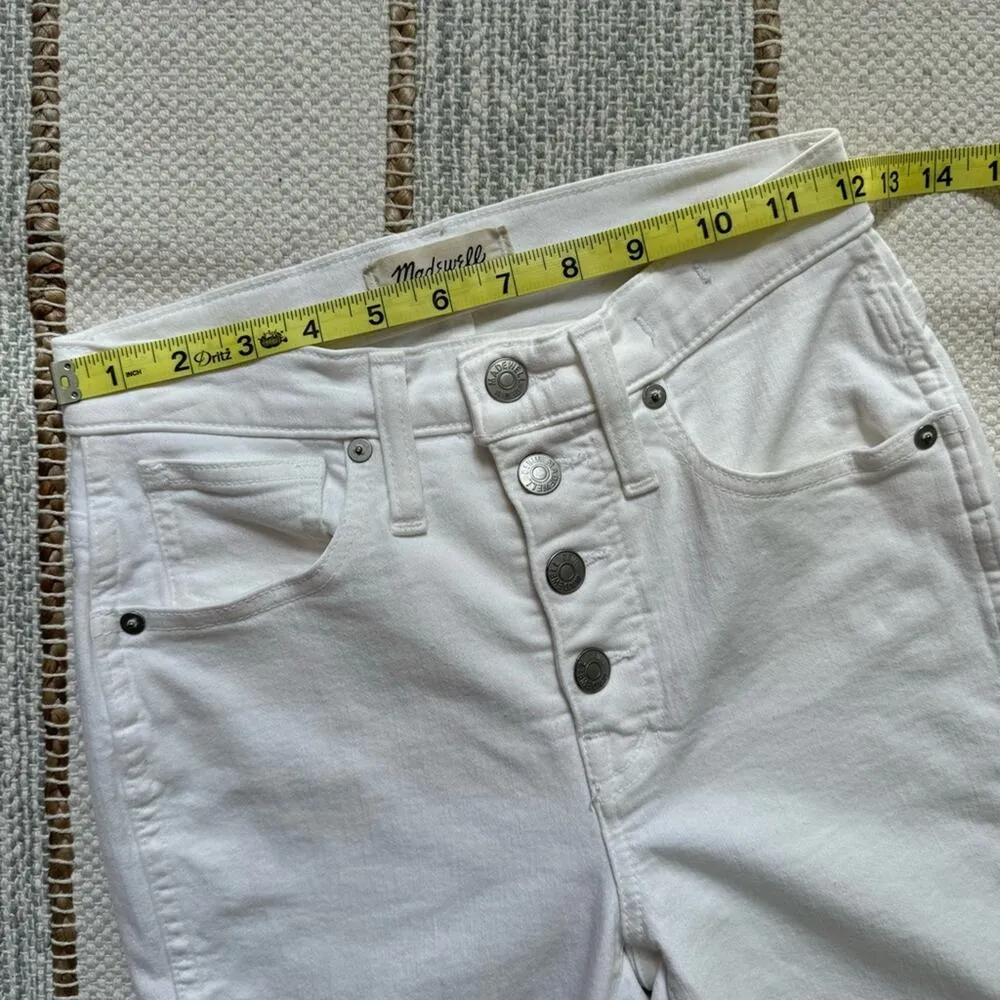 Madewell 10" High-Rise Skinny Jeans in Pure White: Step-Hem Edition Women’s 24 - Image 10