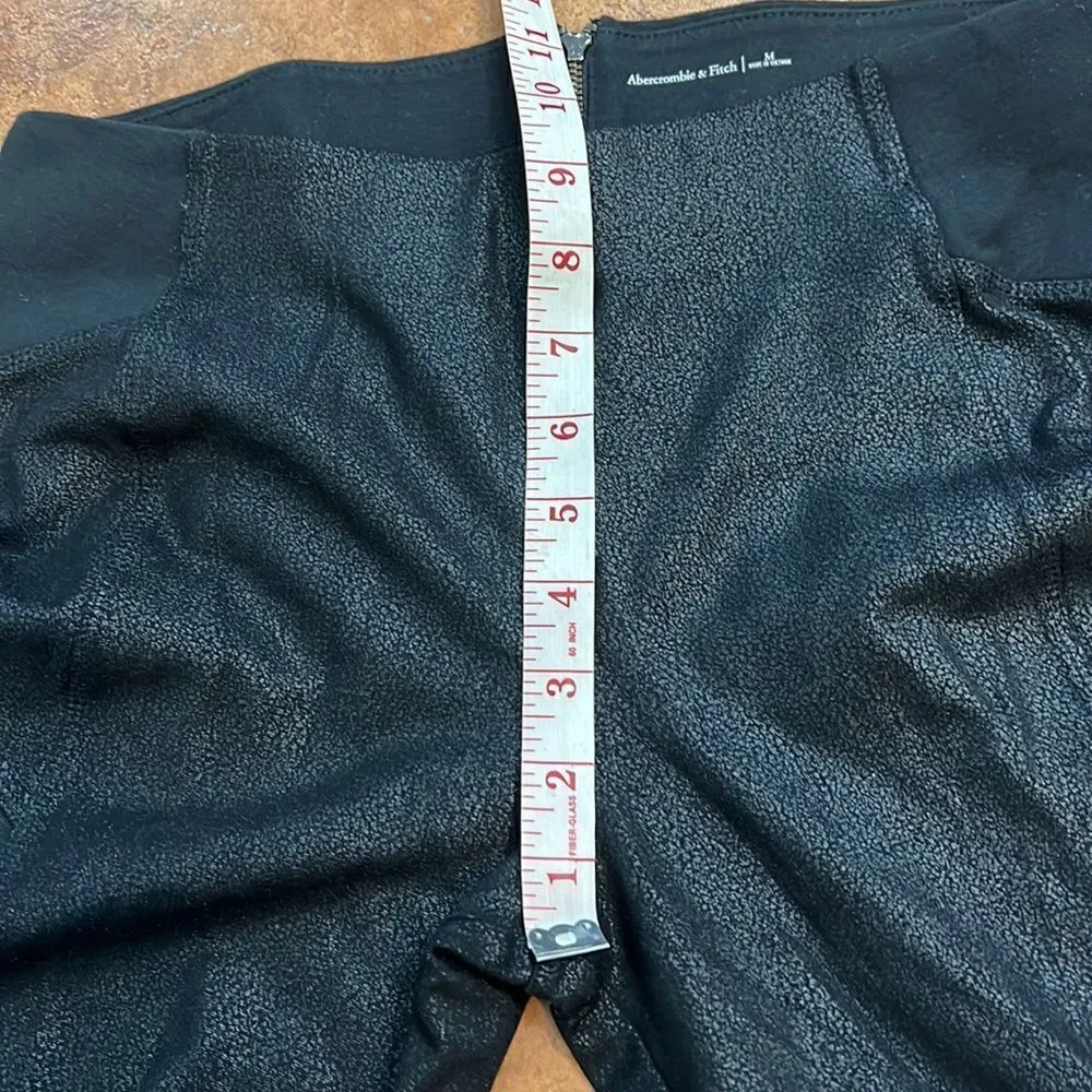 Abercrombie & Fitch stretchy Coated faux leather look leggings size M - Image 8
