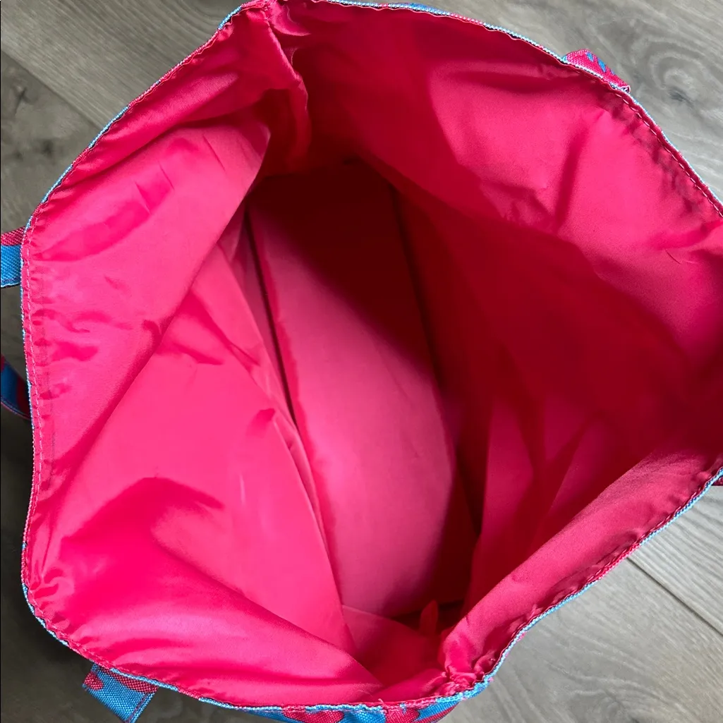 Lilly Pulitzer For‎ Estee Lauder Tote Bag Blue Red - Image 7