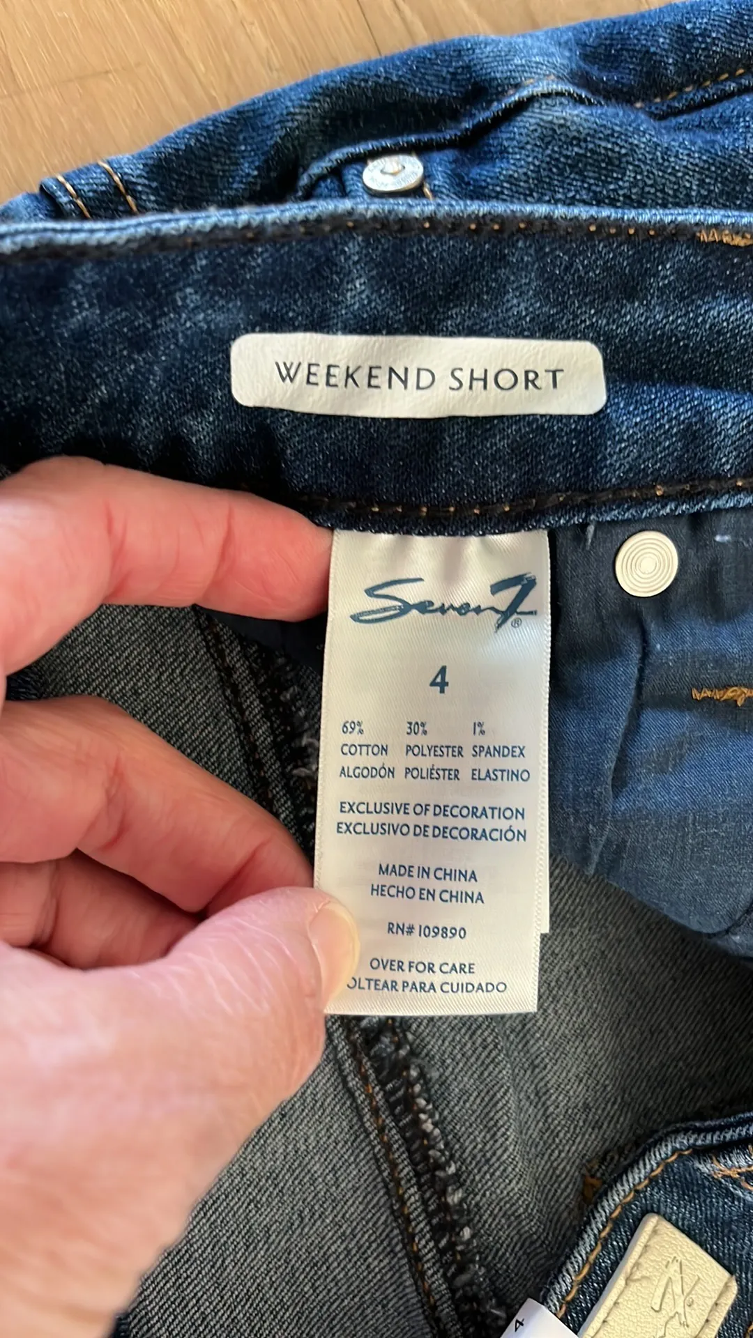 Weekend Shorts Denim Jean Comfort Stretch Womens 4 - Image 11