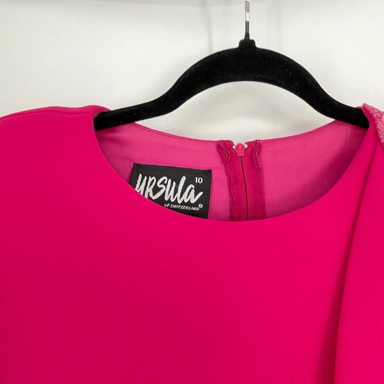 Ursula of Switzerland Embellished Layered Flowy Tiered Evening Dress‎ Size 10 Pink - Image 7