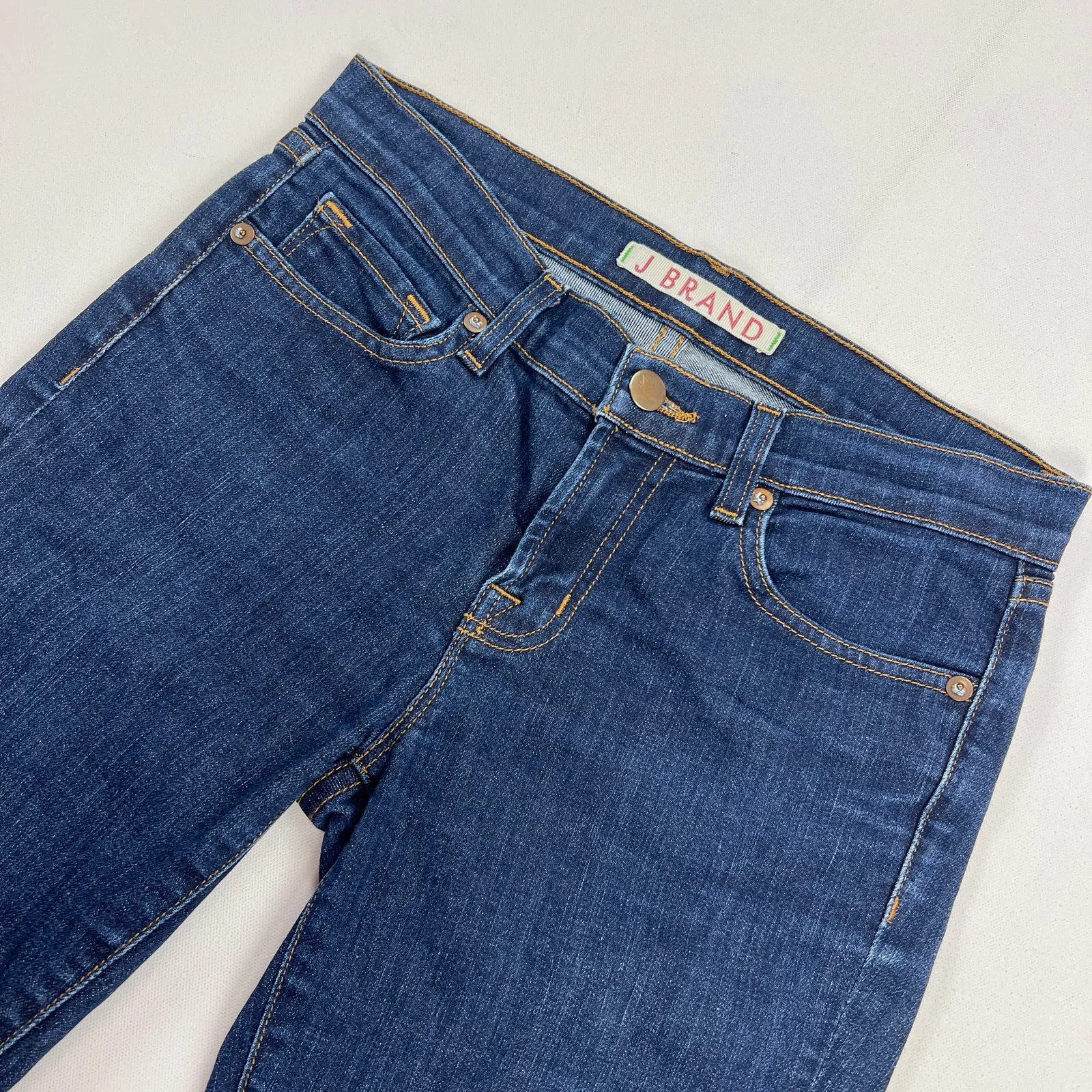 J Brand Skinny Leg Dark Wash Low Rise Jeans 811C032 Pure Wash Size 25 - Image 3