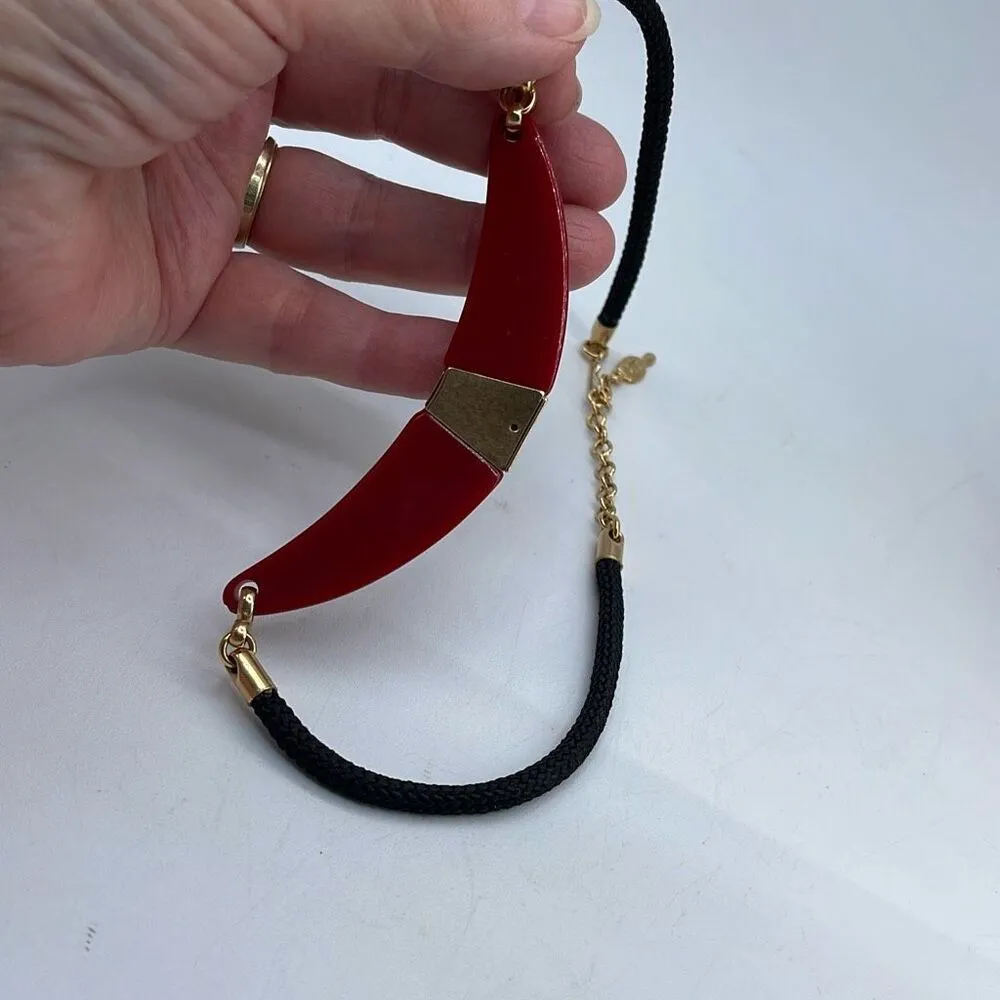 Vintage Sarah Coventry bar necklace choker. Black - Image 2