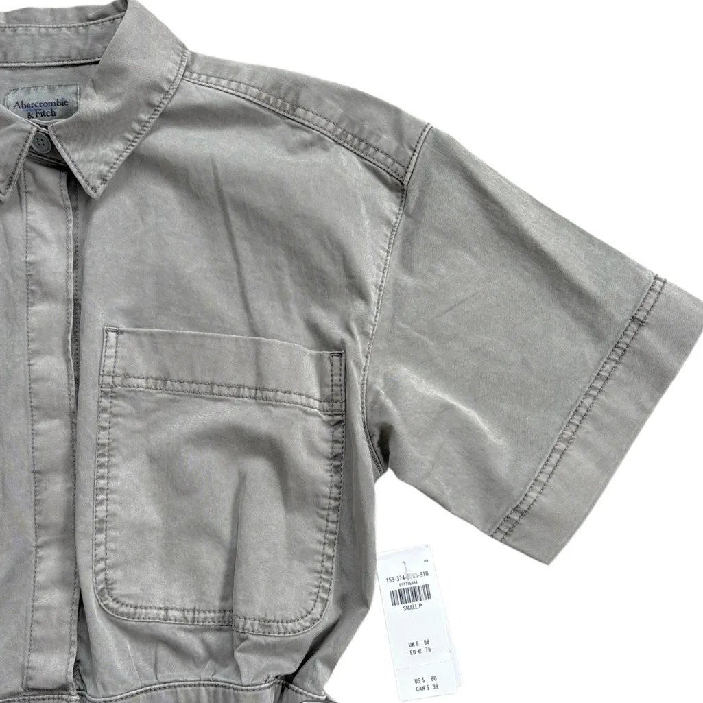 NWT Abercrombie & Fitch Apron Wrap Utility Dress Size Small - Image 6