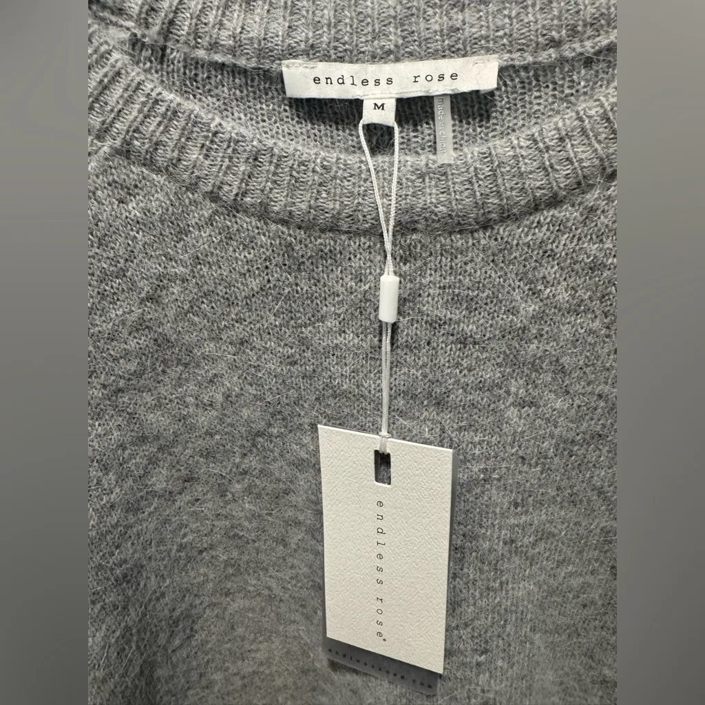 NWT Endless Rose Grey Sweater - Image 5