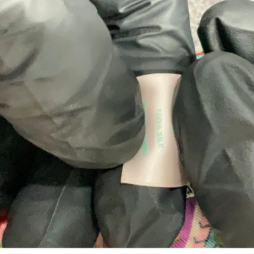 Aqua 100% Silk V-Neck Dress - Image 6