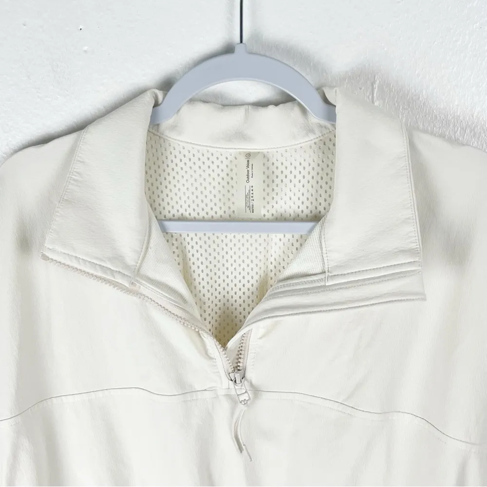 OUTDOOR VOICES Long Sleeves Cinched Drawstring Waist Pockets Jacket, Size Large - Image 6