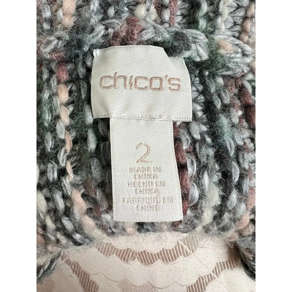 Chico’s Drama Fringe Nolan Sleeveless Sweater Vest Size 2 (US Large) - Image 7