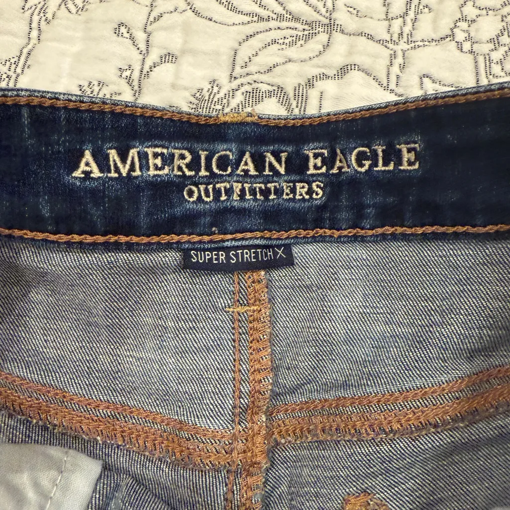 American Eagle Distressed Denim/Jean Shorts - Image 2