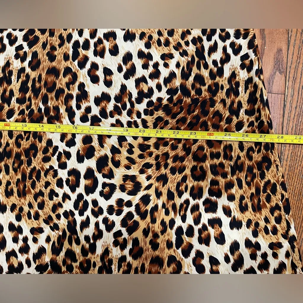 MSK Animal Print Maxi Skirt Brown Size M - Image 6