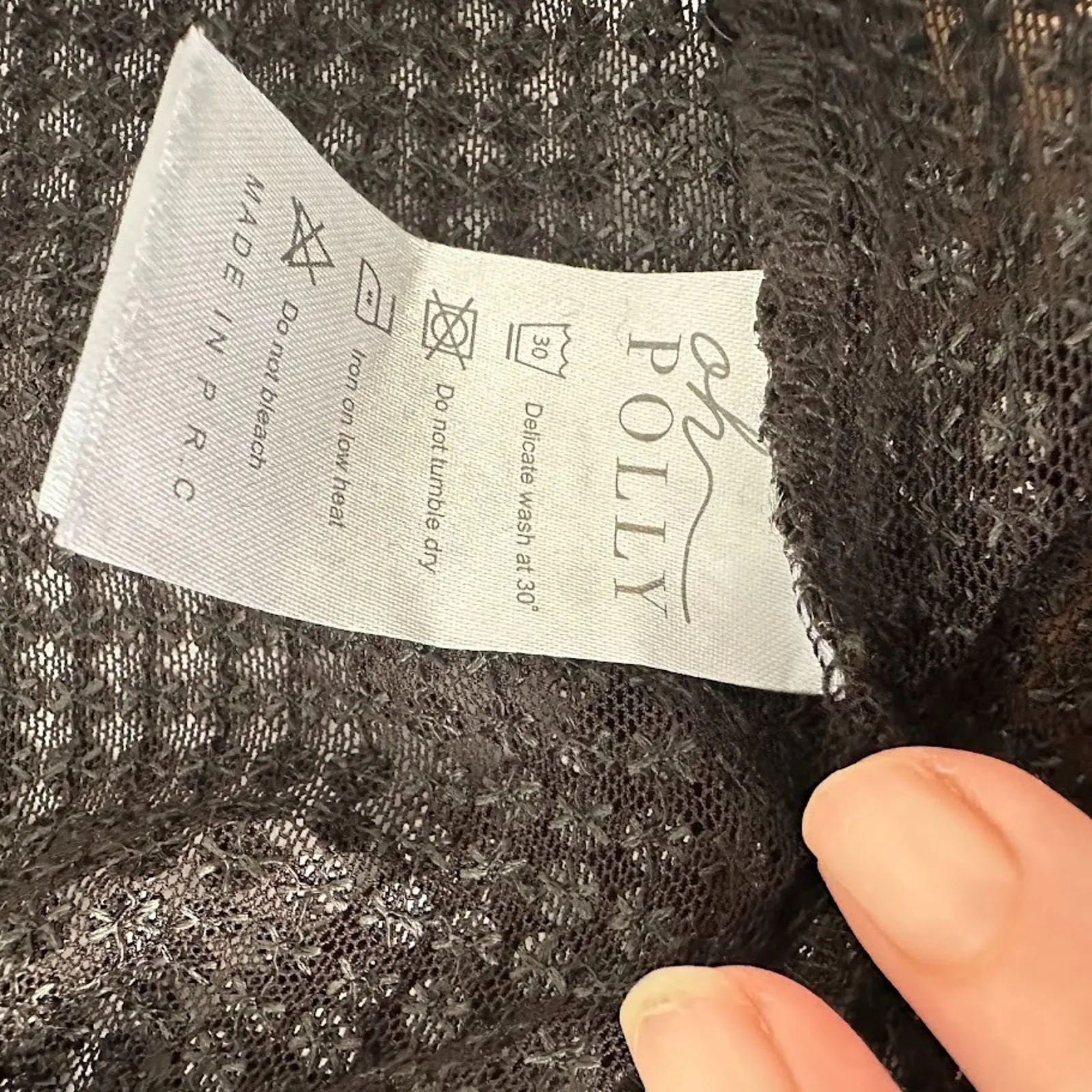 Oh Polly Swim Black Sequin Sheer Shorts Cover Up Size 6 Diva Goth Emo Beach Punk - Image 9