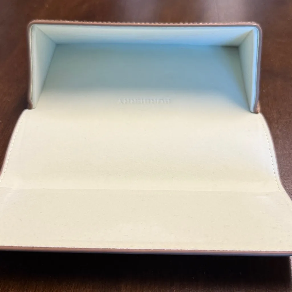 Burberry Taupe Sunglasses Case Empty - Image 5