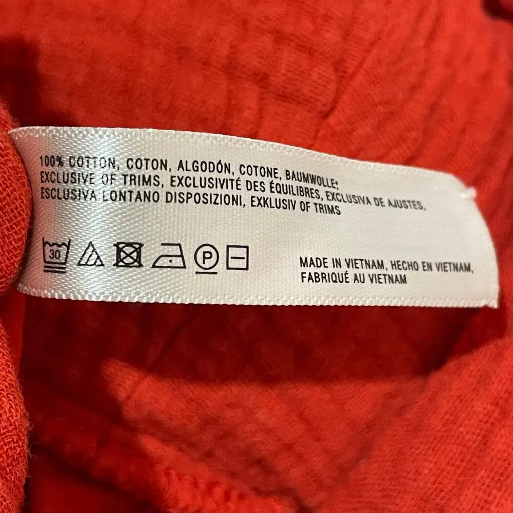 Anthropologie Saturday Sunday Isabel Tie Front Jumpsuit - Red - XS - Image 10