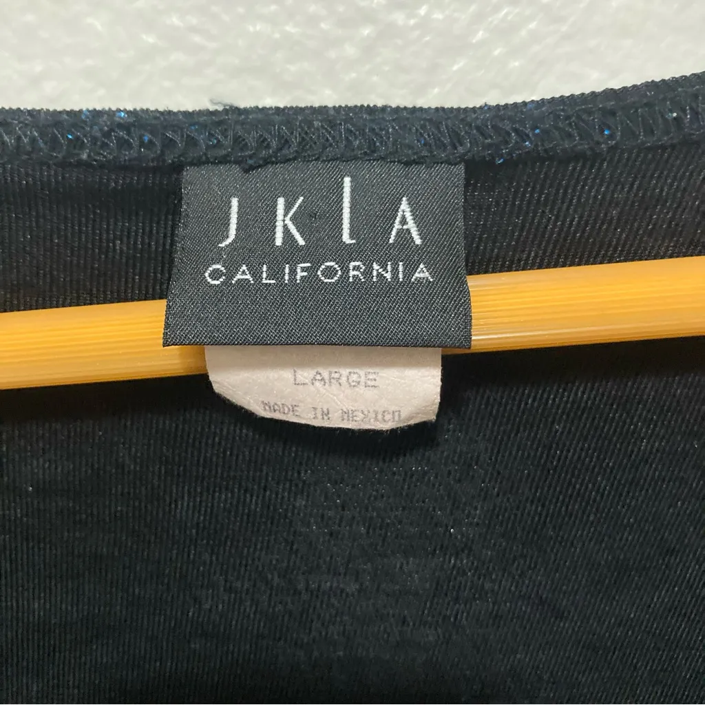 Vintage Women's Black Sparkle Top Size Large Black - Image 3