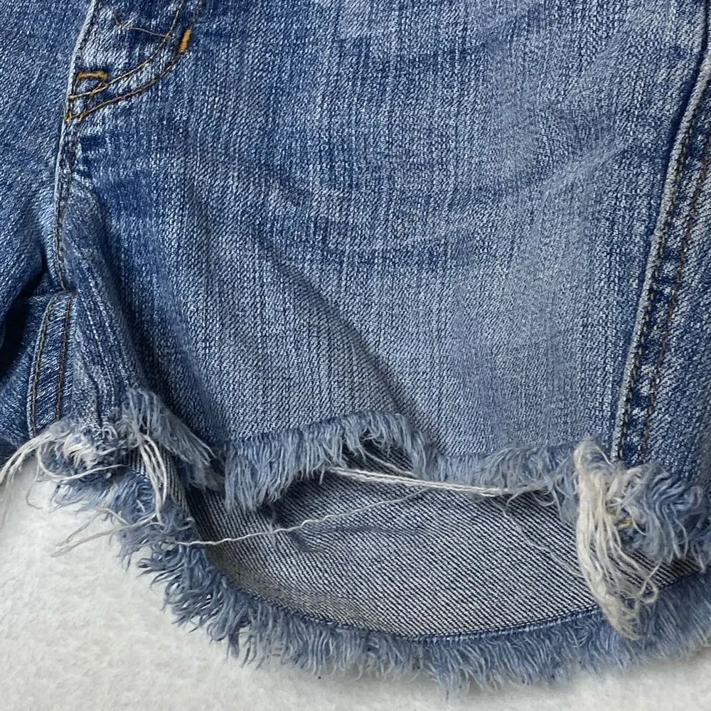 GAP Ultra Low Rise Cut-Off Denim Shorts‎ - Image 4