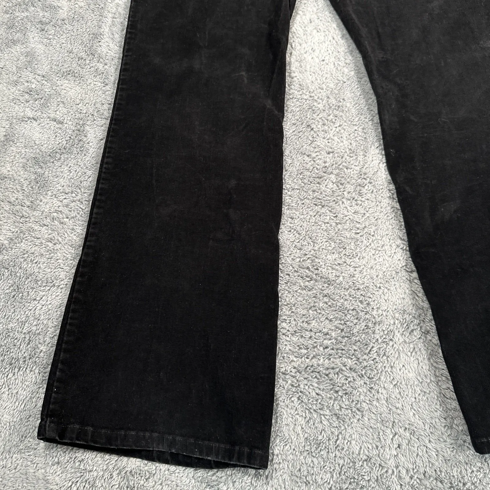 Polo Jeans Company Pant Woman 10 32x32 Black Corduroy Academia Heritage 90s Y2K - Image 10