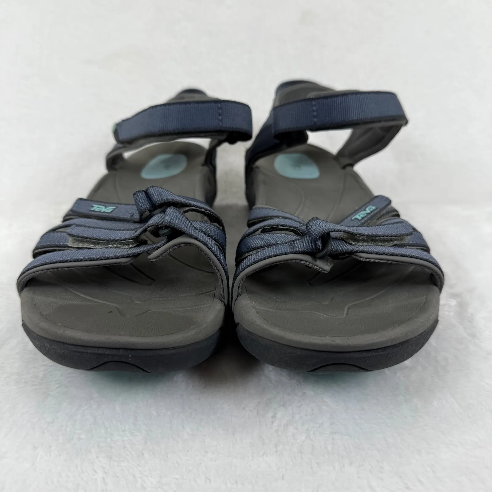 Womens Teva Hiking Sandals Blue Strappy‎ Athletic Outdoor Shoes Size 10 - Image 2