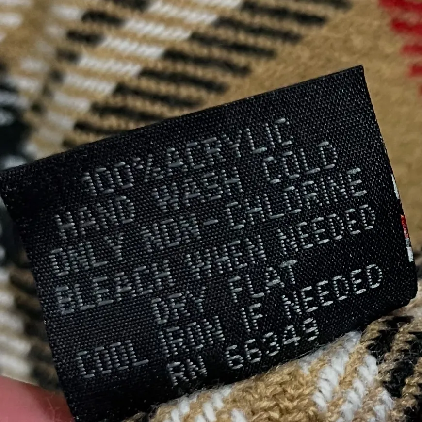 V. FRAAS plaid shawl ruana poncho wrap one size fall warm tones cozy winter - Image 6