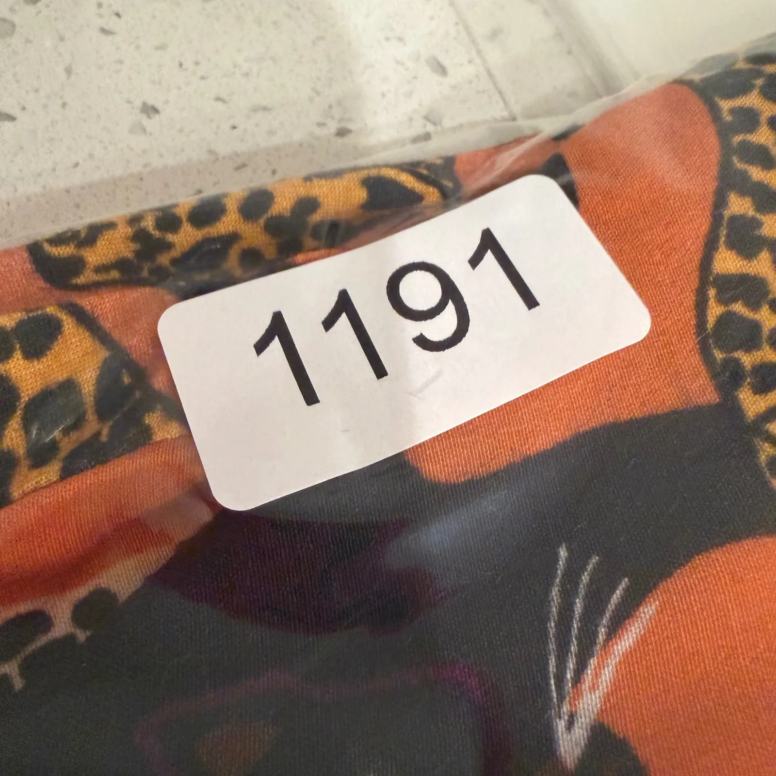 Anthropologie Zaniya Menagerie Animal Print Top Women's XS Orange Boho Hippie - Image 14