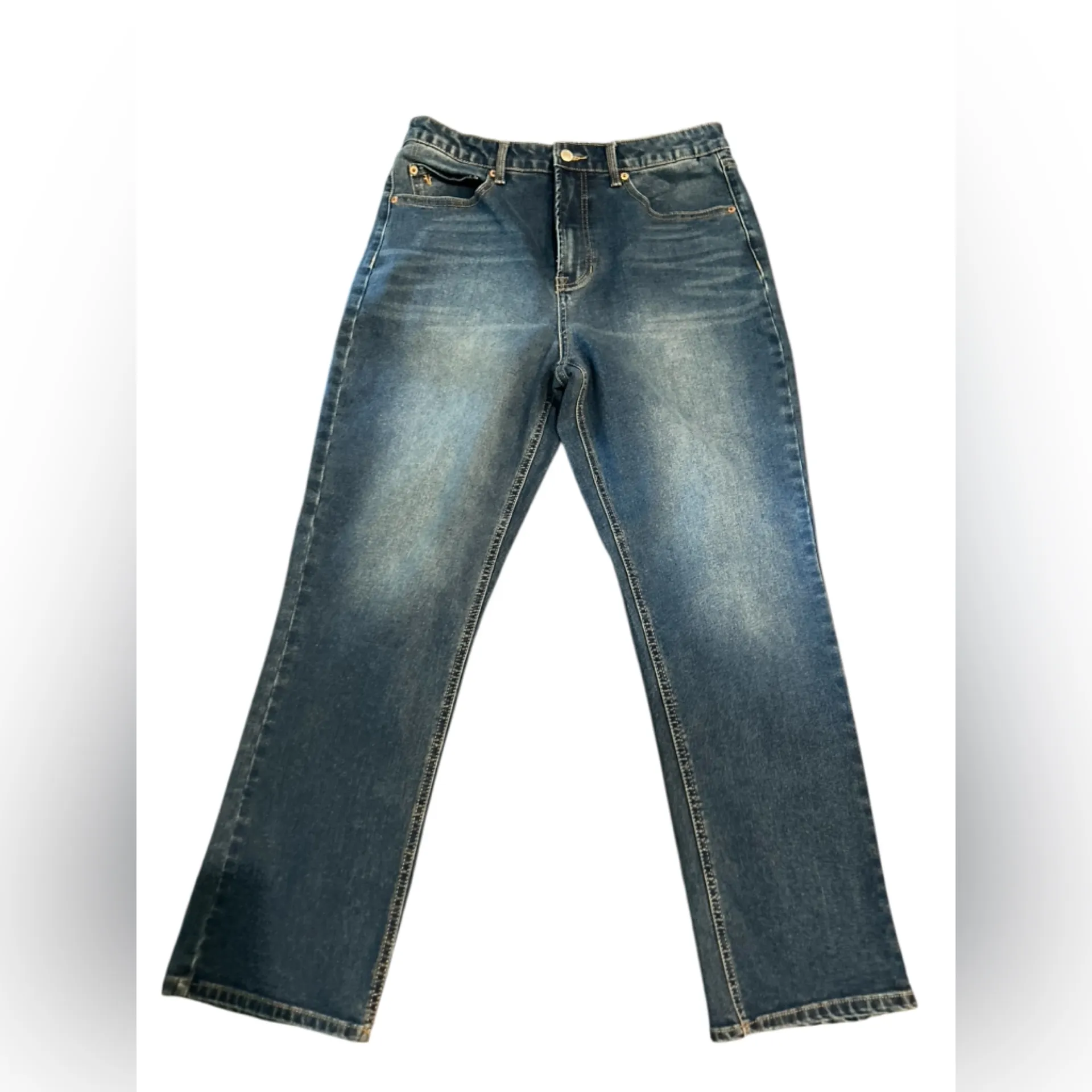 Frye women’s Stonewash Straight Leg Jeans‎ Blue Size 10 Inseam 28 - Image 4