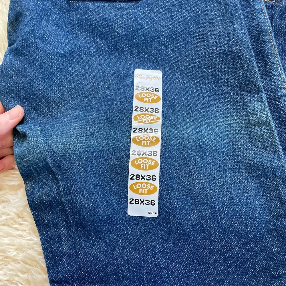 Deadstock vtg Wrangler denim 90s vintage jeans long inseam classic fit loose fit - Image 7