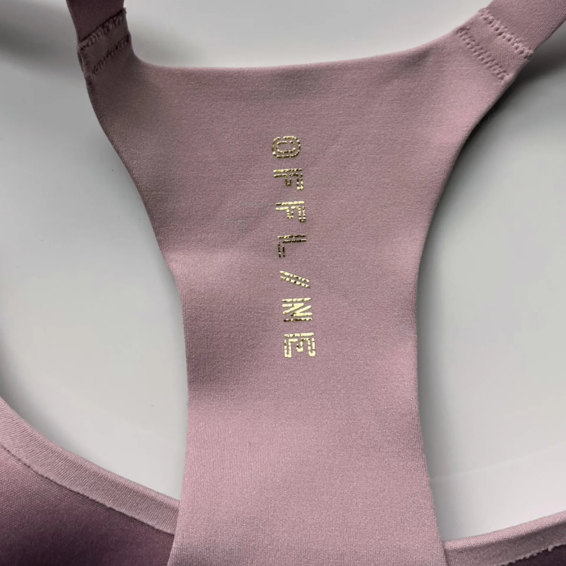 Aerie Offline • Light Pastel Mauve Pink Racerback Sport Bra - Image 3