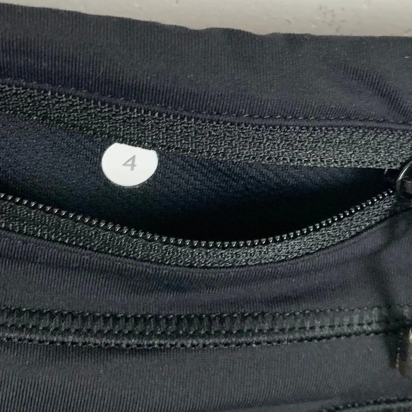 Lululemon Womens Run Inspire Crop II Luxtreme Leggings Zip Pocket Black Size 4 - Image 4