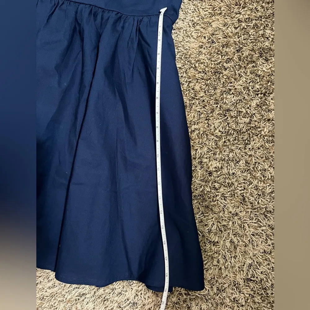 Lauren James heart neckline Navy Blue Strapless Mini Dress - Image 10